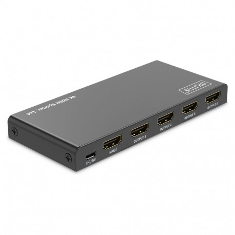 "DIGITUS HDMI Splitter 1x4 4K/60Hz HDCP 2.3 EDID Control"