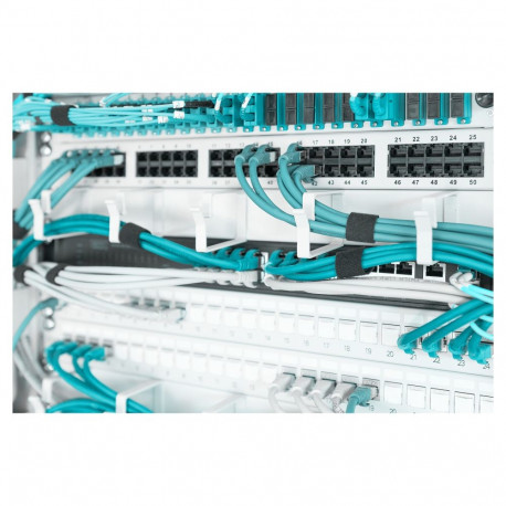 "DIGITUS Rangierpanel 1HE 5x Ringe 40x60mm grau"