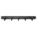 "DIGITUS Rangierpanel 1HE 5x Ringe 40x60mm schwarz"