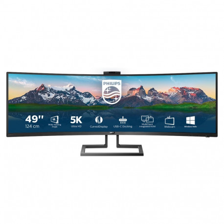 "Philips 124.0cm(48.8"") 499P9H 32:09 2xHDMI+DP+USB-C WebCam"