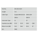"DIGITUS LWL Patchkabel LC -> ST 3.00m Multimode Duplex OM3"