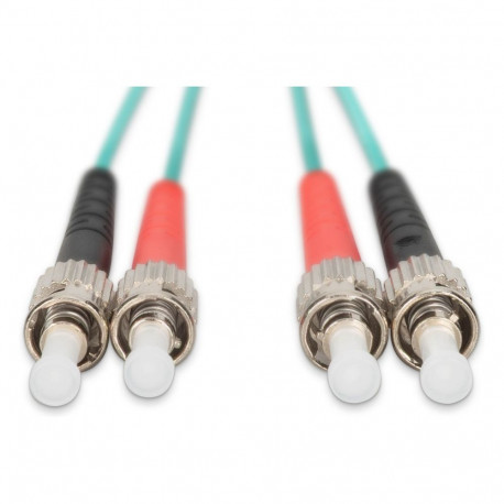 "DIGITUS LWL Patchkabel ST -> ST 1.00m Multimode Duplex OM3"