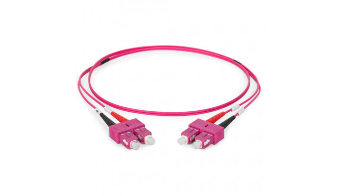 DIGITUS valguskaabli ühenduskaabel SC -> SC 1.00m Multimode Duplex OM4