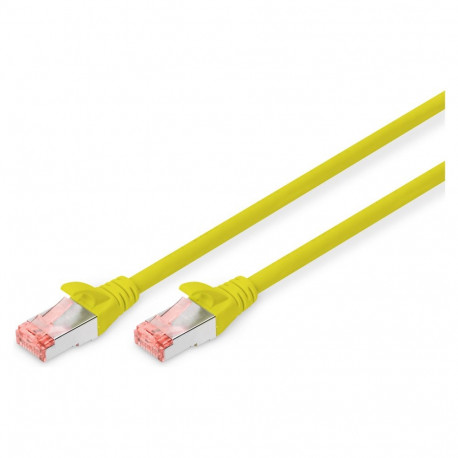 "DIGITUS Patchkabel Cat6 S/FTP 2xRJ45 10.0m gelb Hebelschutz Polybeutel"