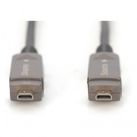 "DIGITUS HDMI AOC Hybrid Glasfaserkabel 4K abnehmbar 15m schw"