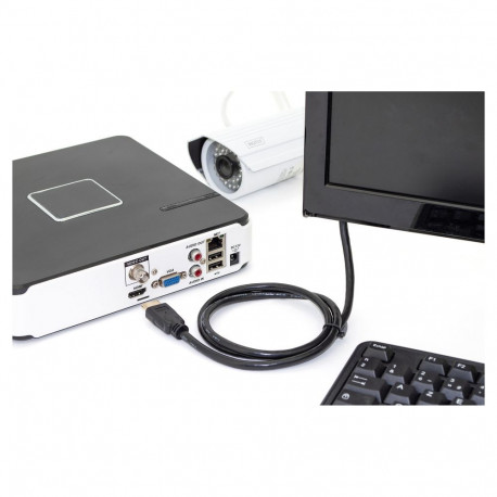 DIGITUS HDMI-kaabel A HighSpeed Ethernet St/St 1.0m, must