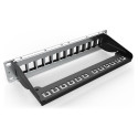 "DIGITUS Patchpanel 1HE 12-Port Modular schw."
