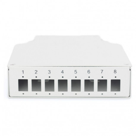 "DIGITUS Hutschienen Spleißbox für 8 LC/DX Kupplungen"