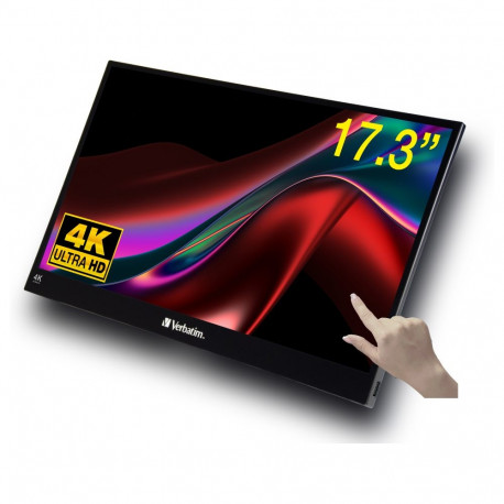 "Verbatim PMT-17 4K Portable Touchscreen Monitor 17.3"" 4K UHD"