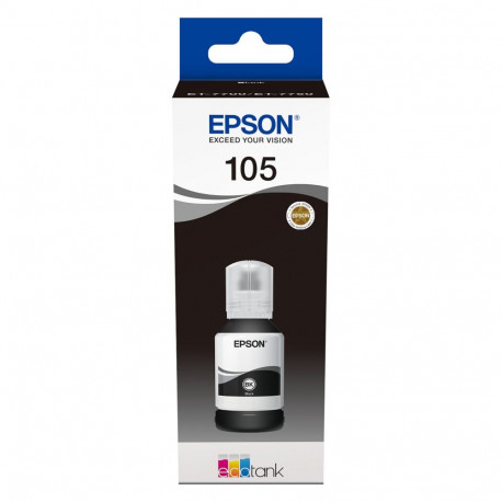 "Epson Tinte 4LB 105 EcoTank Black ink bottle pigmented"
