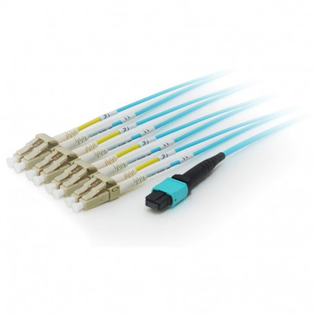 "Equip MTP/LC Trunk Fiber Patch Cord OM4 M/M 5.00m Polybeutel"