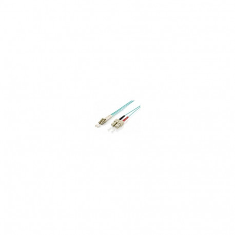 "Equip LWL Patchkabel LC->SC 3.00m Multimode Duplex OM3 turq Polybeutel"