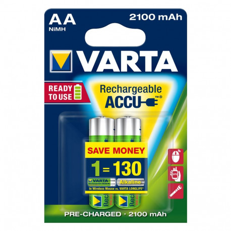 Varta Recharge Accu AA 1.2V (HR06) laetavad akud, 2-pakk