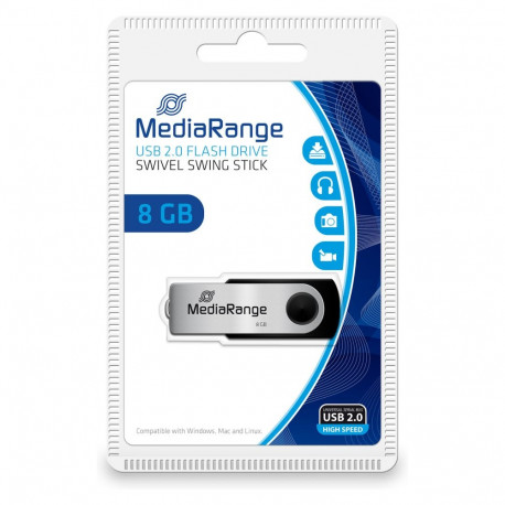 "STICK 8GB USB 2.0 MediaRange swing Blister"