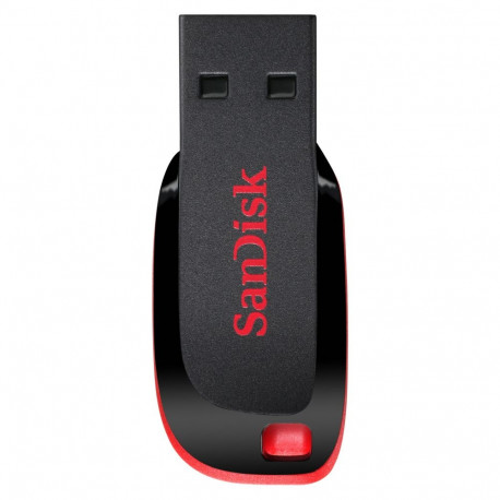 Sandisk USB-mälupulk Cruzer Blade 16GB USB 2.0, must/punane