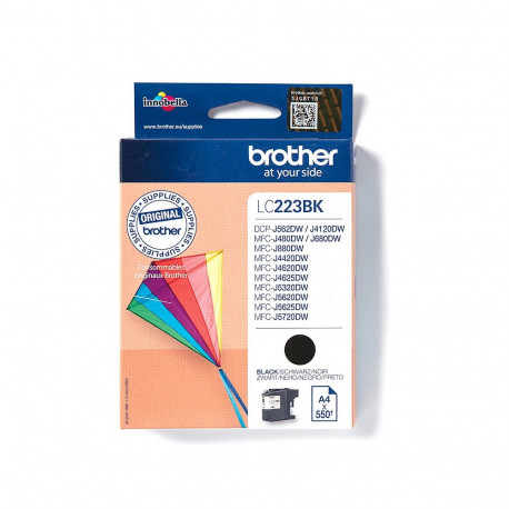 "Brother Tinte LC-223BK Schwarz bis zu 550 Seiten nach ISO/IEC 24711"