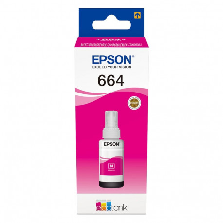 "Epson TinteT6643 MAGENTA BOTTLE ECO TANK NACHFÜLLTINTE 70ML"