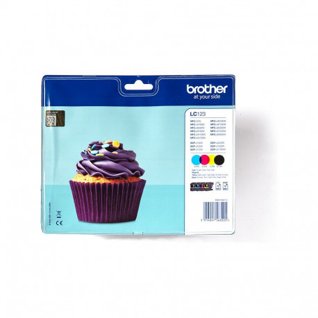 "Brother Tinte LC-123 Value Pack (BK/C/M/Y)"