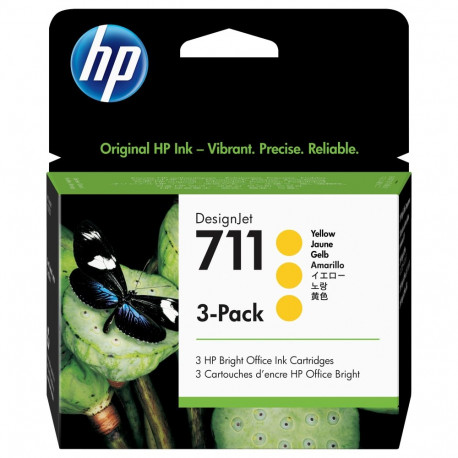 "HP 711 Original Tinte gelb Standardkapazitt 3er-Pack"