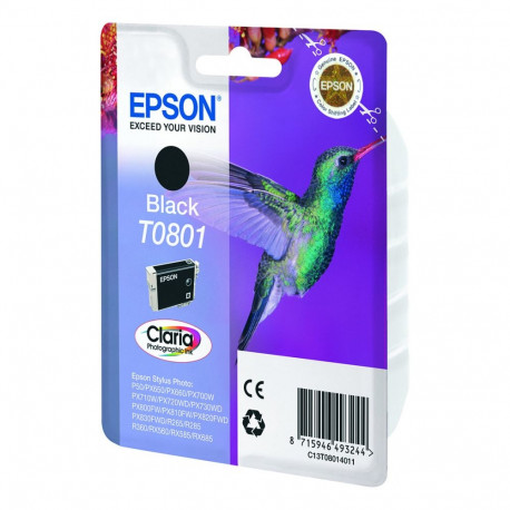 Epson 5LB T0801 must tindikassett standardne maht 7.4ml 330 lehekülge 1 pakk blisterpakend ilma alar