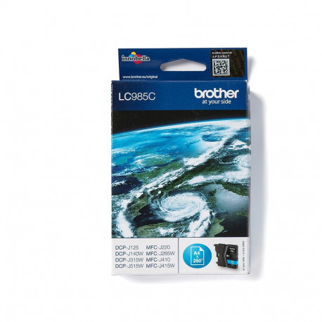 Brother LC-985C tsüaan tint kuni 260 lehte vastavalt ISO/IEC 24711