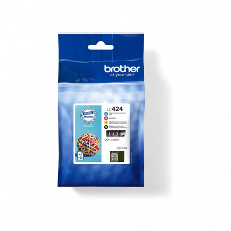 Brother LC-424 4-pakk, must, tsüaan, magenta, kollane