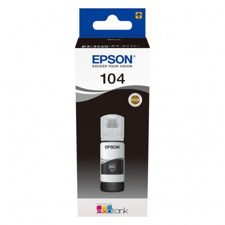 "Epson Tinte 104 EcoTank C13T00P140 Schwarz bis zu 4.500 Seiten"