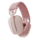 "Logitech Zone Vibe 100 Headset full size Bluetooth wireless rose"