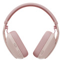 "Logitech Zone Vibe 100 Headset full size Bluetooth wireless rose"