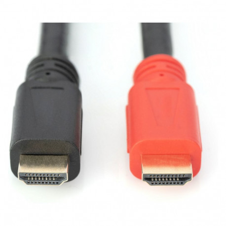 "DIGITUS HDMI Anschlusskabel Ethernet,Verstärker,15m,schwarz"