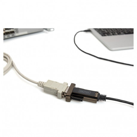 DIGITUS USB2.0/C jadaadapter D-Sub9 St/St + 1.0m kaabel