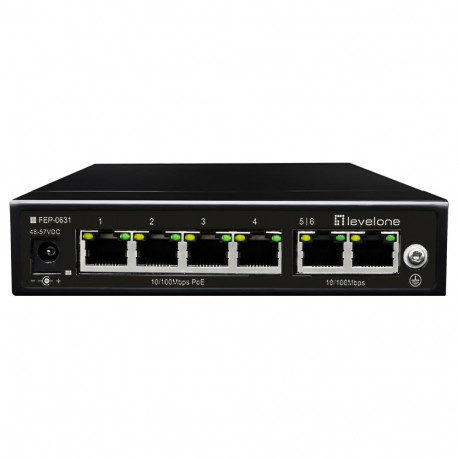 "Switch 6x FE FEP-0631 60W 4xPoE+"