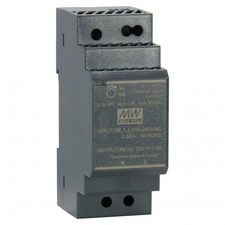 Tööstuslik toiteplokk POW-2411 24VDC 30W DIN-liistule