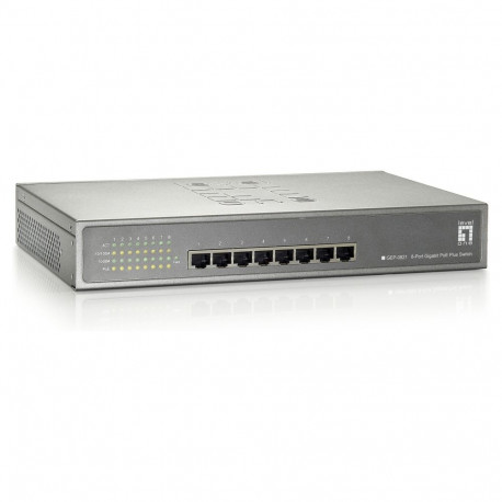 "Switch 8x GE GEP-0821 123.2W 8xPoE+"