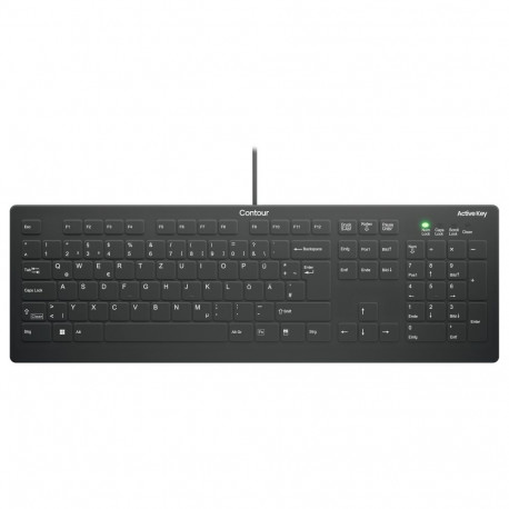 "Cherry Keyboard AK-C8112 Medical corded [DE] Black kabelgebunden"