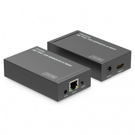 "DIGITUS HDMI IP Extender Set HDMI 120m Full HD schwarz"