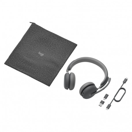 "Logitech Headset - Zone Wireless 2 UC - Graphite UC - 2.4GHZ/BT - Emea-914 - A00174 A00172 NO STAND