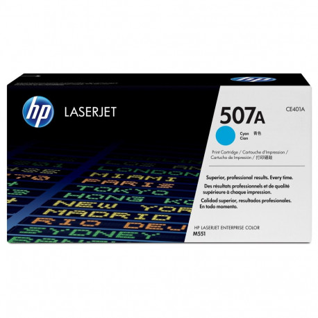 "HP 507A original original Toner cartridge CE401A cyan standard capacity 6.000 pages 1-pack"