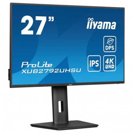 "68,5cm/27"" (3840x2160) iiyama ProLite XUB2792UHSU-B6 16:9 4K IPS 4ms 60Hz DP HDMI USB Speaker Pivo