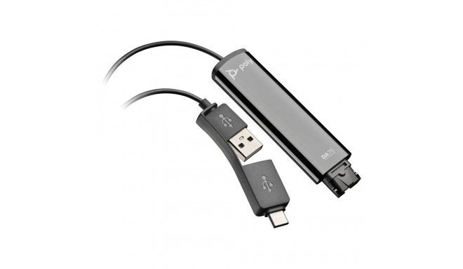HP Poly DA75 lairiba QD USB-adapter (USB-A & USB-C)