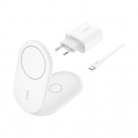 "Belkin Wireless BOOST CHARGE Qi2 Ladestation 15W, weiss"