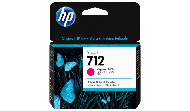 HP 712 29-ml magenta DesignJet tindikassett
