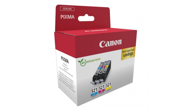 "Canon Tinte CLI-521 2934B015 3er Multipack (CMY)"