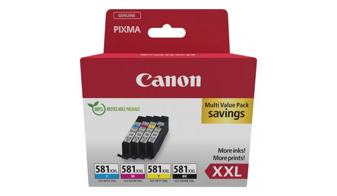 "Canon Tinte CLI-581XXL 1998C007 4er Multipack (BKMCY)"