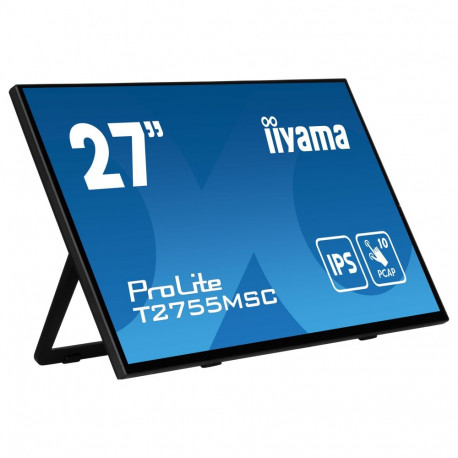 68,6cm/27" (1920x1080) iiyama ProLite T2755MSC-B1 16:9 FHD IPS puuteekraan 5ms 60Hz HDMI DP USB kõla