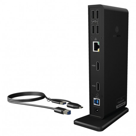 ICY BOX IB-DK2251AC USB-C/USB 3.0 11-in-1 dokkimisjaam
