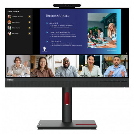 Lenovo monitor 24" 1920x1080 ThinkVision T24v-30 16:9 FHD IPS 75Hz 4ms HDMI VGA DP Speaker Webcam B
