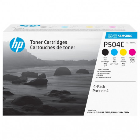 "SAMSUNG CLT-P504C 4-pk CYMK Toner Crt"