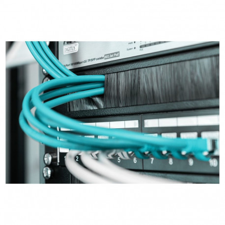 DIGITUS 1HE kaablite harjapaneel ava 24x423mm, must