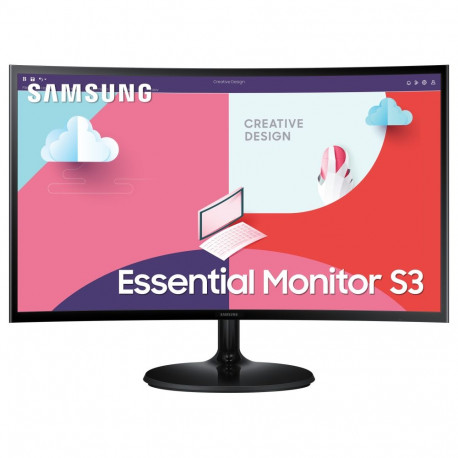 "68,6cm/27'' (1920x1080) Samsung C27F364EAU Essential 16:9 4ms 75Hz HDMI VGA Full HD Black"